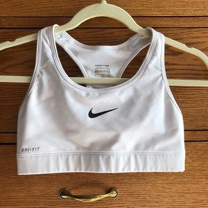 White Nike Sports Bra